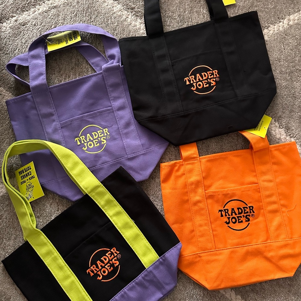 Trader Joe's Halloween Canvas Tote Bag Collection